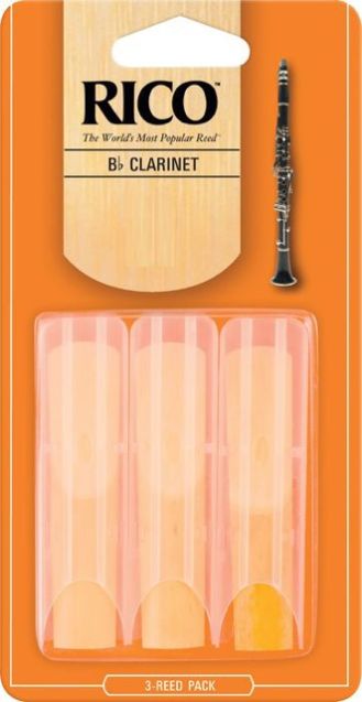 Rico Bb Clarinet Reeds, 3-Pack